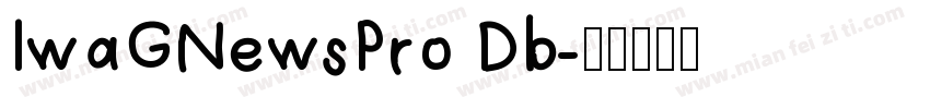 IwaGNewsPro Db字体转换
